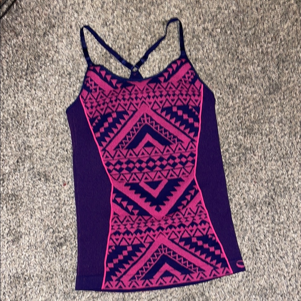 Climawear Pink and Blue Fitted Camisole
